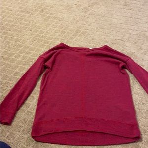 maroon long sleeve